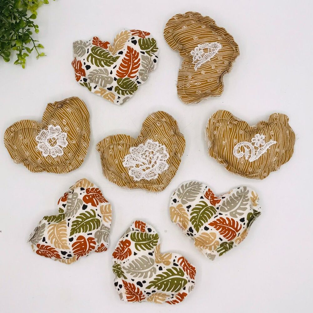 Lot of 8 Hearts Bowl Fillers Coffee Table, Island, Monstera Mix Preppy 4.5x4 In